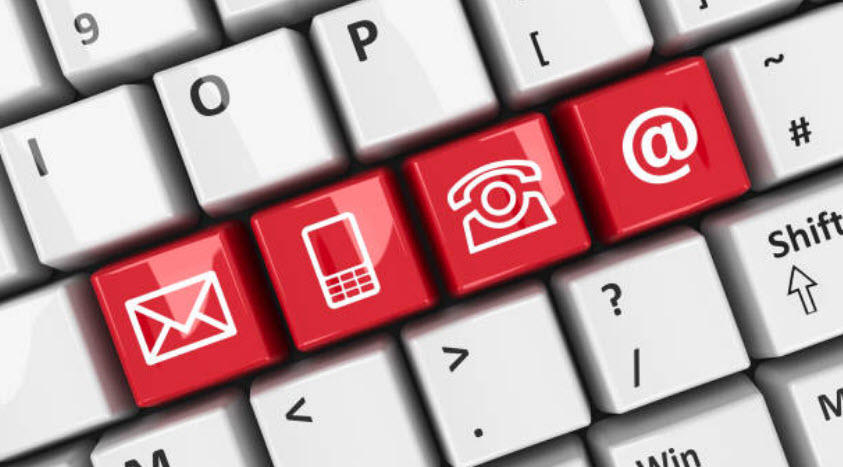Keyboard contact us image