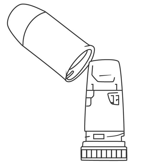 Turbuhaler asthma device image Turbuhaler asthma device image