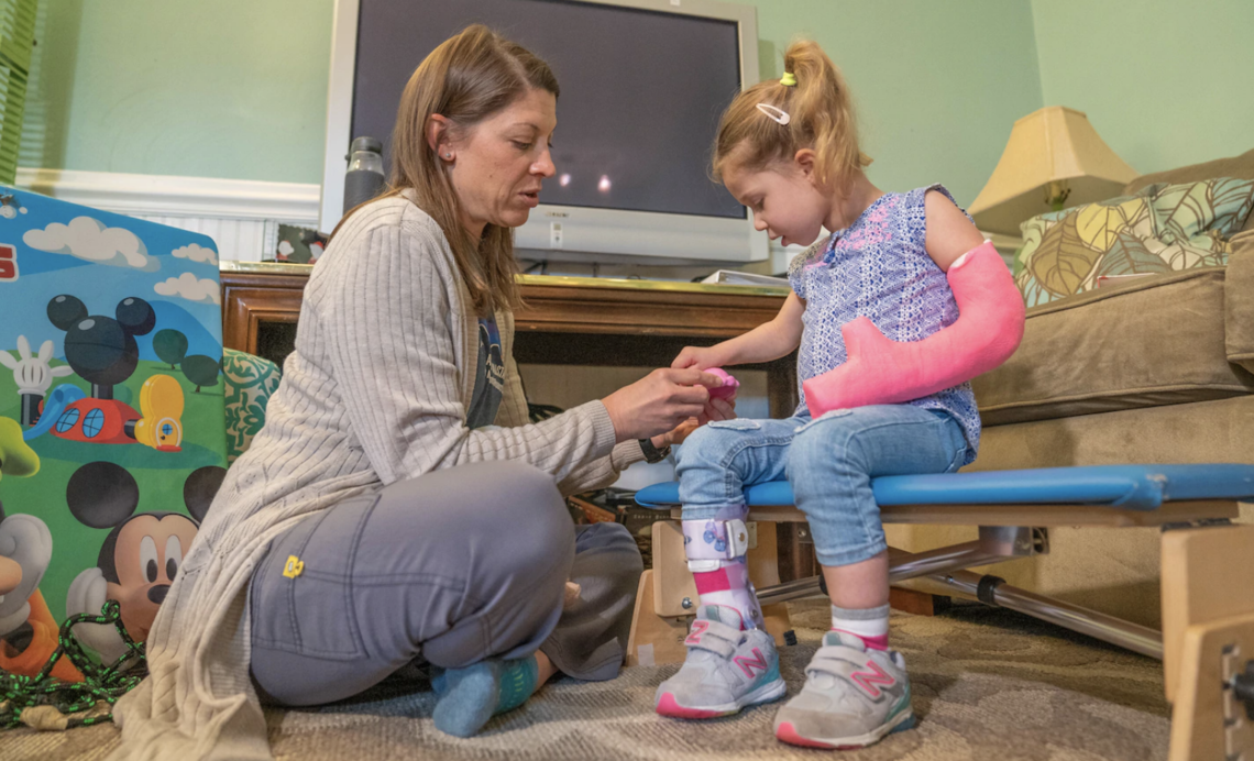 Washington Post article about rehabilitation after perinatal stroke