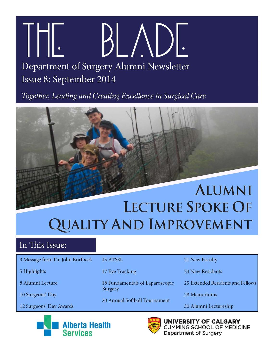 The Blade newsletter 2014