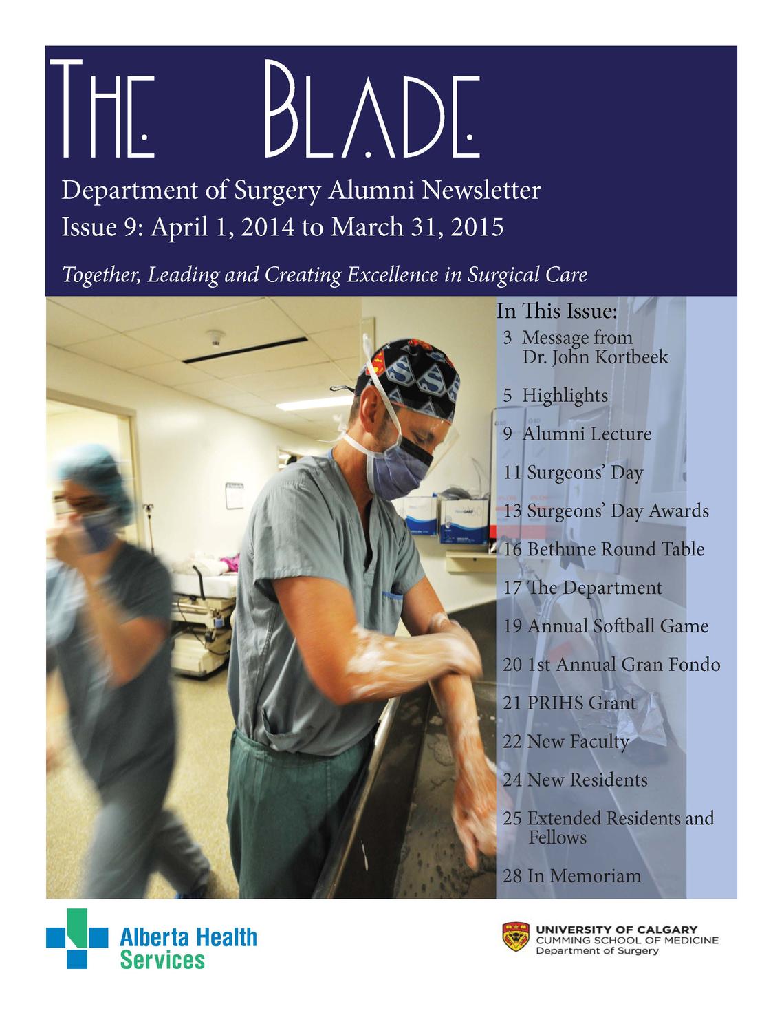 The Blade newsletter 2015