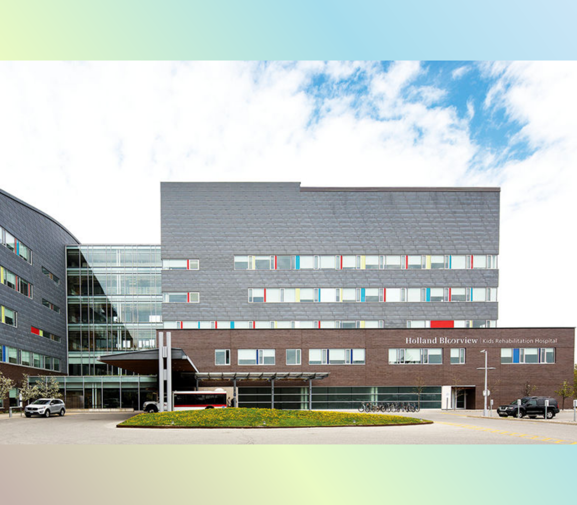 An outside landscape view of Holland Bloorview Kids Rehabilitation Hospita