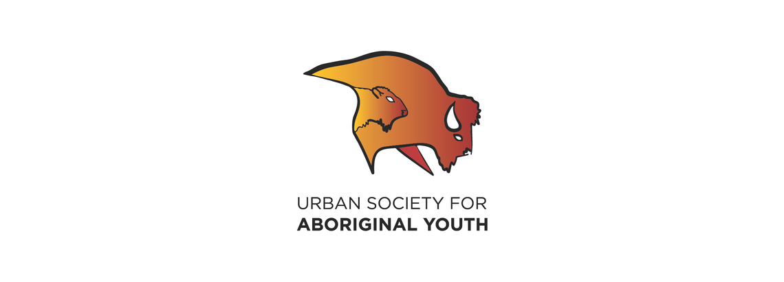 Urban Society for Aboriginal Youth logo of two buffalos