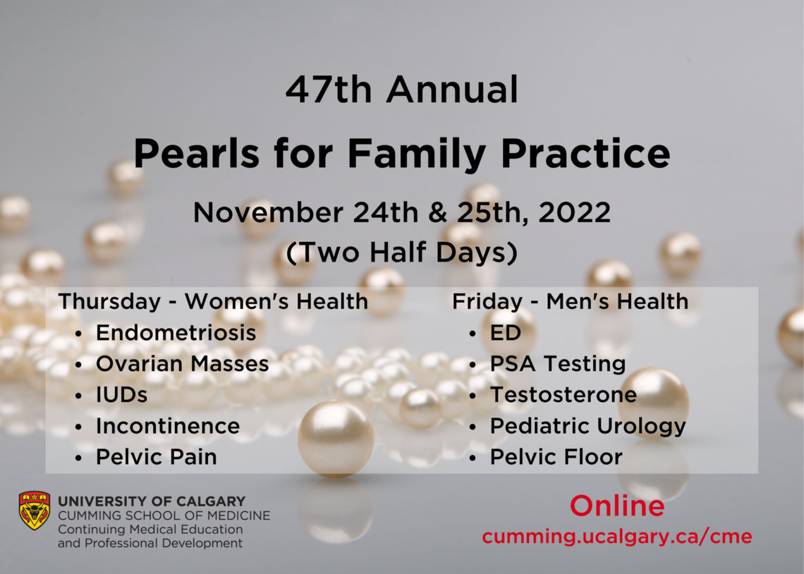 Pearls for Family Practice Half Days Nov 2022