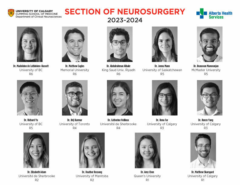 neurosurgery residents 2023-2024