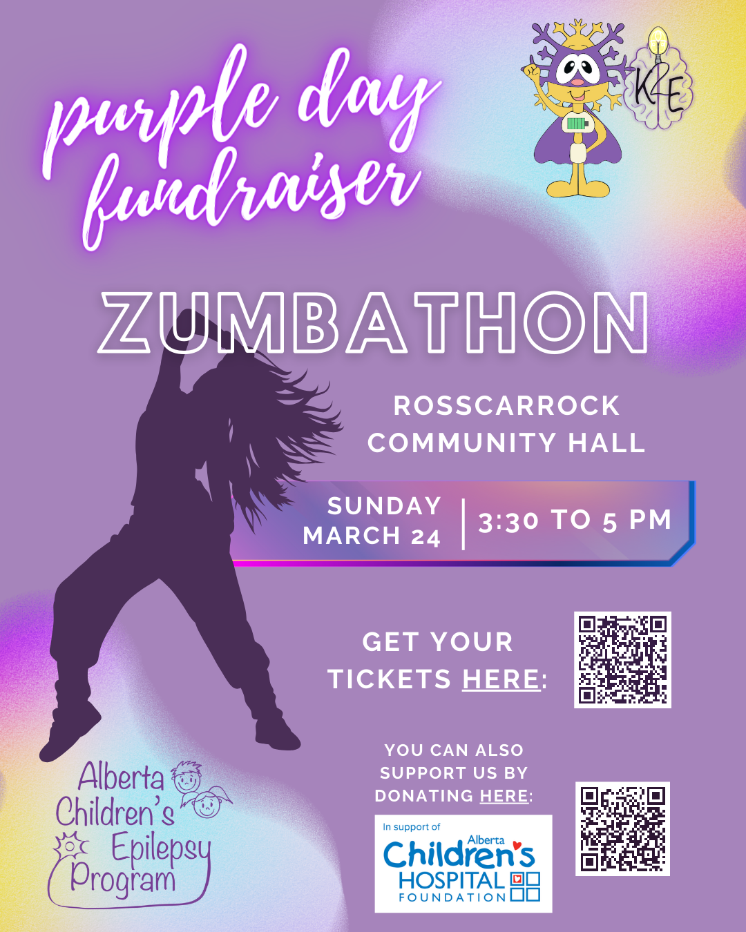 Purple Day Fundraiser poster