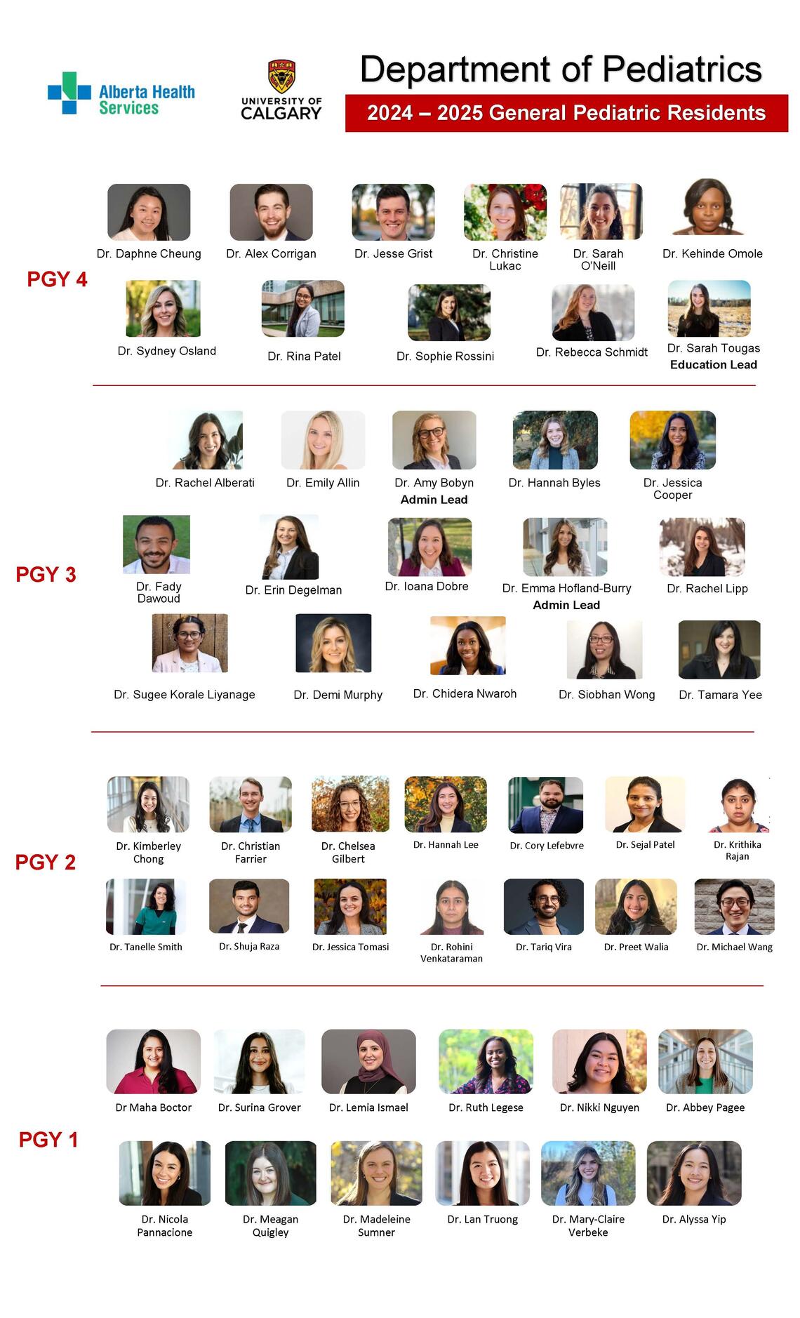 2024-25 General Peds Residents