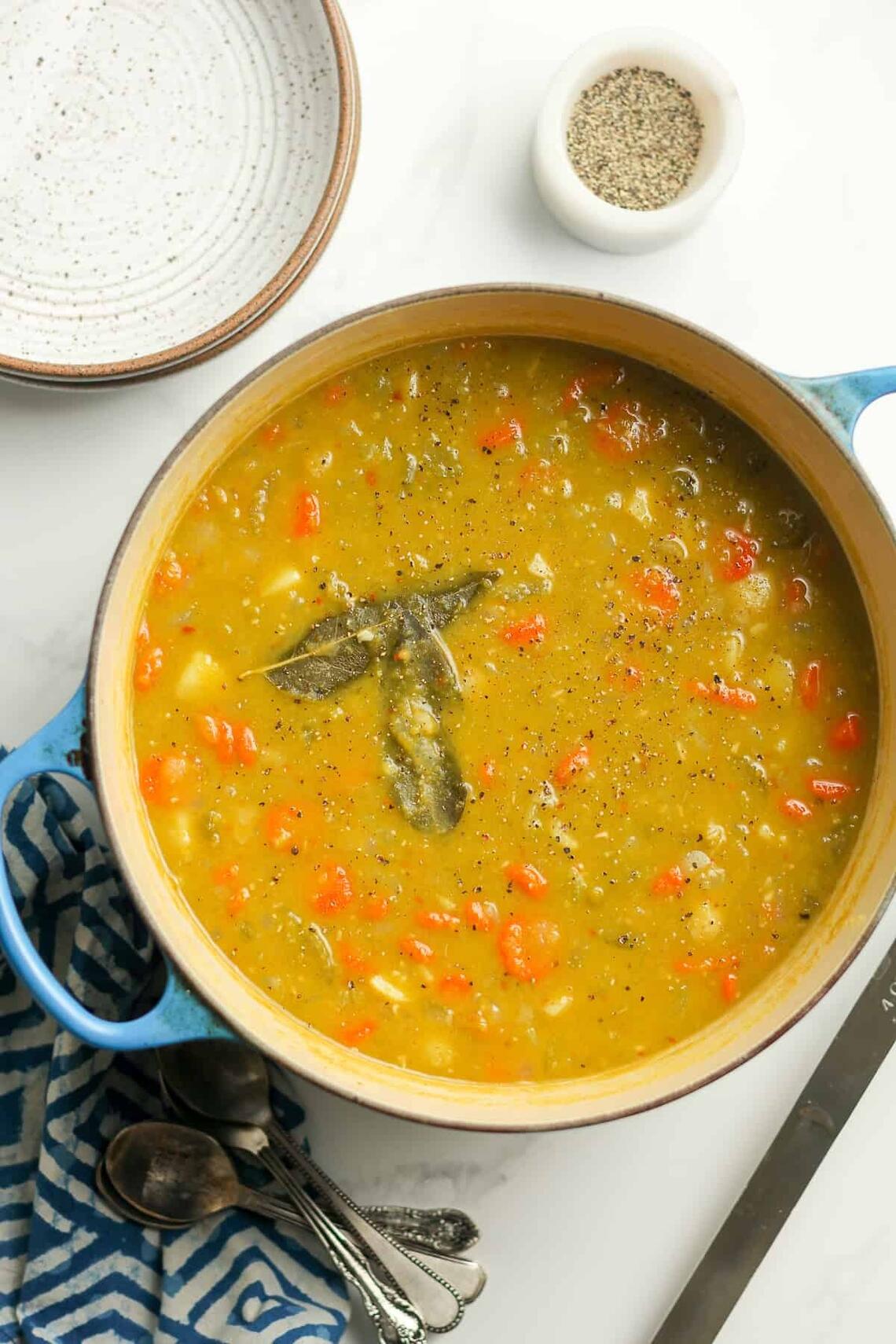 Split Pea Veggie Soup 