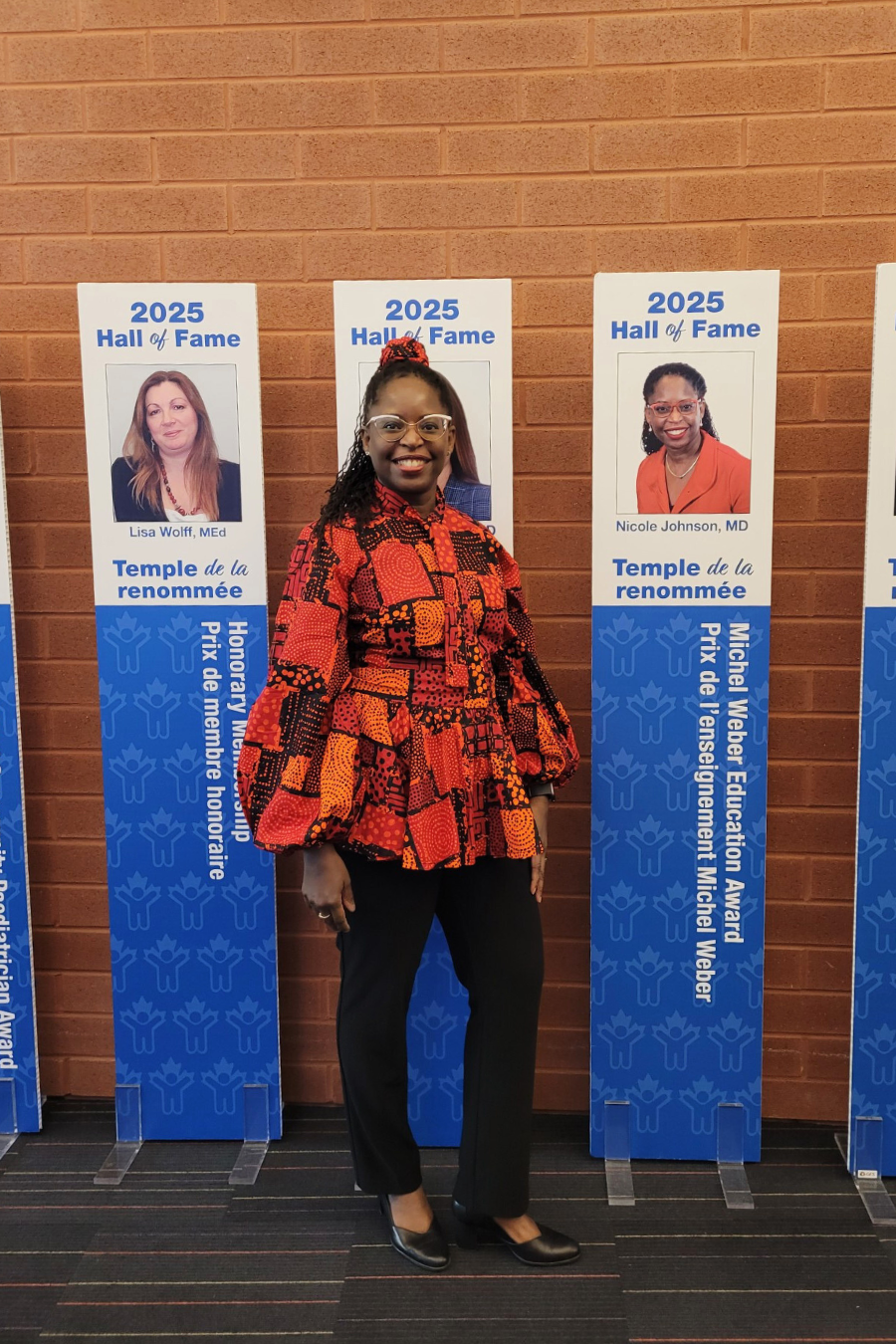 A portrait of Dr. Johnson at 2025 hall of fame