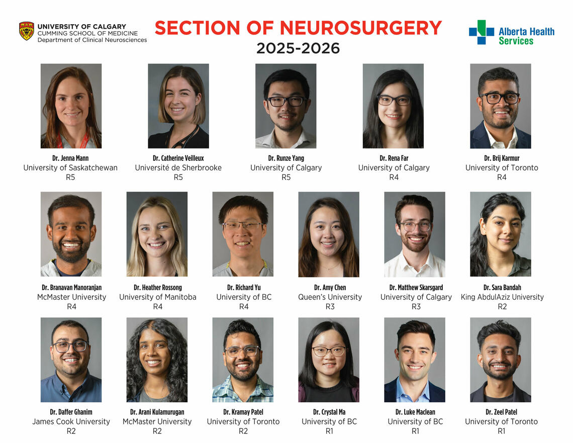 Neurosurgery Residents 2025-26