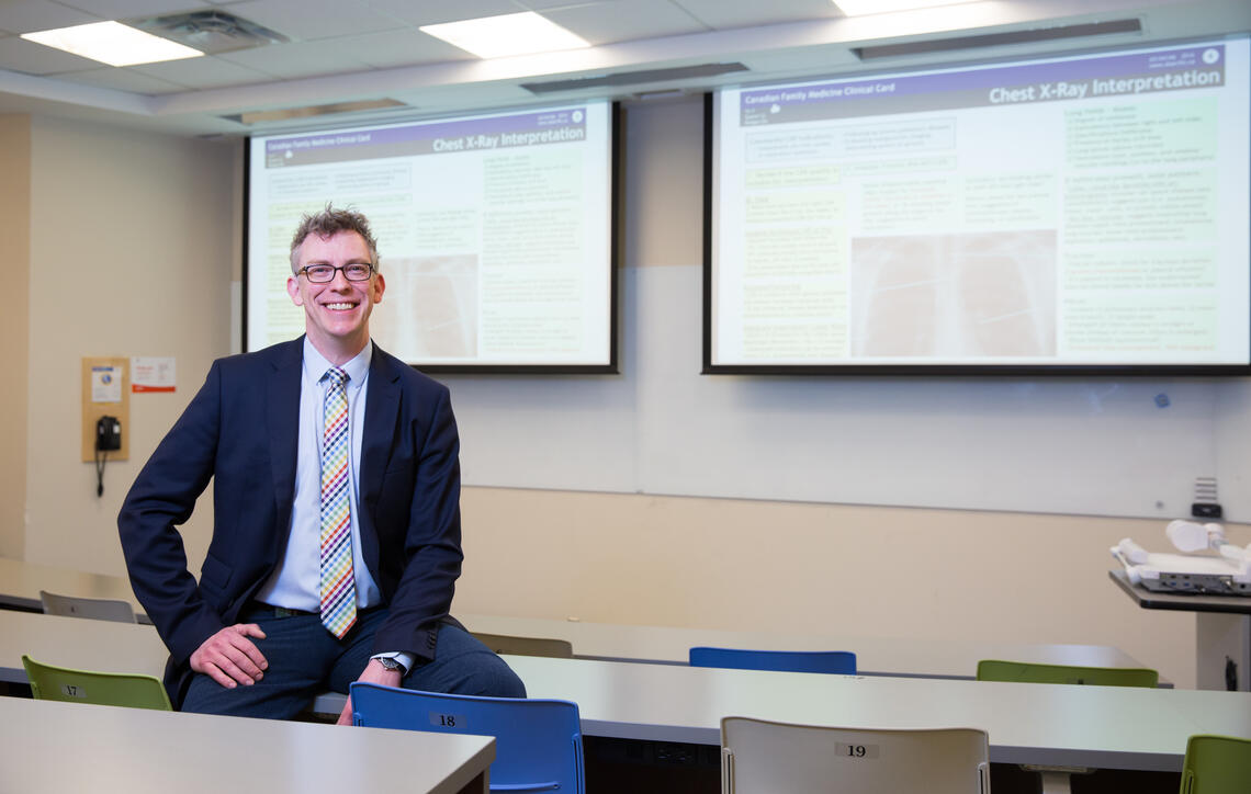 dr keegan in classroom