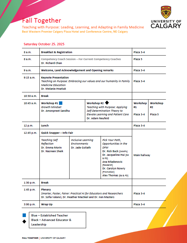 Fall Together Agenda