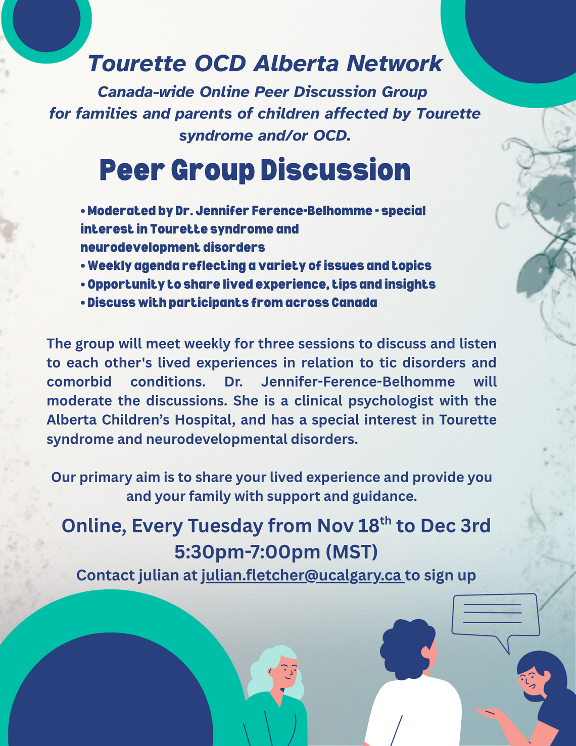 Peer Group Discussion Flyer
