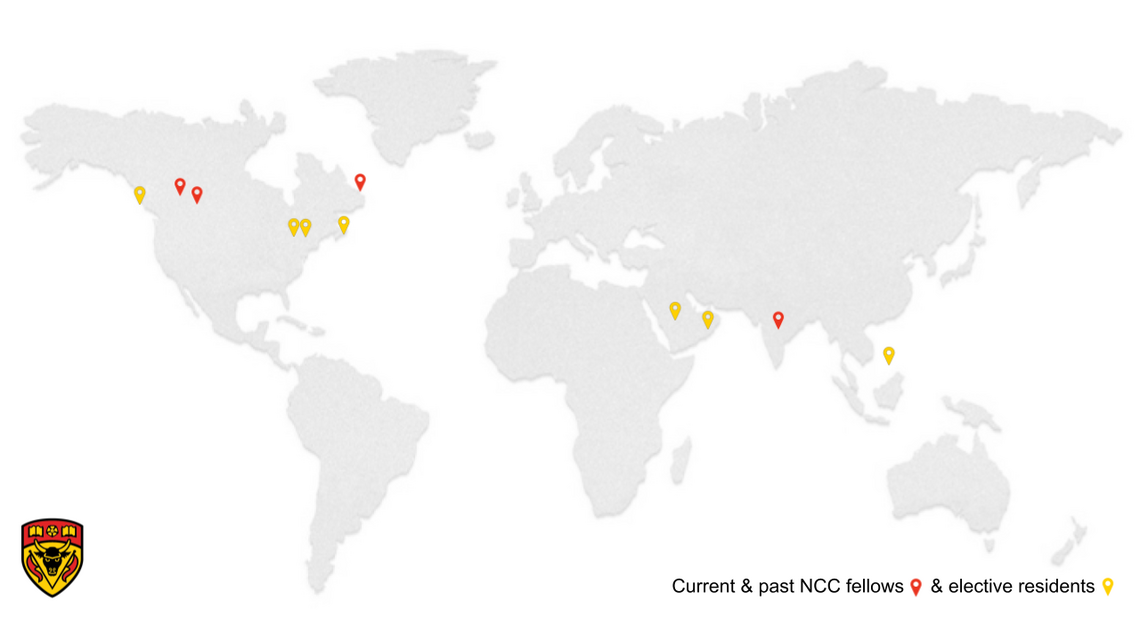 NCC fellow elective resident map nov 4