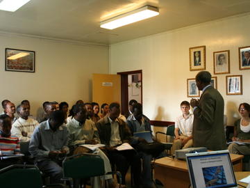 Day 1 - Lectures start.  Welcome by Dr. Lash Gedamu