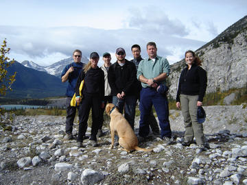 VIL Hike to Grotto Canyon Trail, Canmore, Alberta, September 2007.