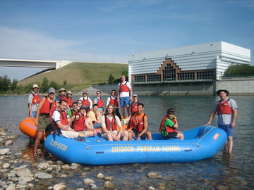 VIL raft trip on the Bow River west of Calgary, August 2006.