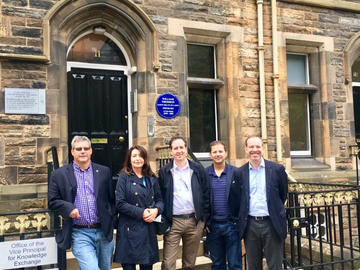 Richard Frayne and colleagues from the SMRA at Lord Kelvin's House, Glasgow, UK, June 2017.