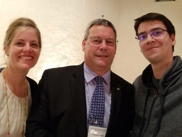 Susanne Schmid, Richard Frayne and Roberto Souza at the SMRA, Stellenbosch, South Africa, October 2017.