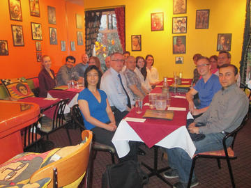 VIL group dinner - Ethiopian - at the ISMRM in Tornoto, Ontario, May 2015.