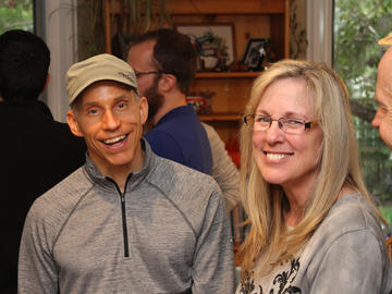 Louis Lauzon and Linda Andersen having fun at the VIL Holiday Party, December 2019.