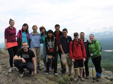VIL members and friends at the top of Mount Yumanaska, Canmore, Alberta, August 2013.