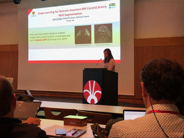 Anna Danko presenting at the SMRA, Nantes, Frances, August, 2019.