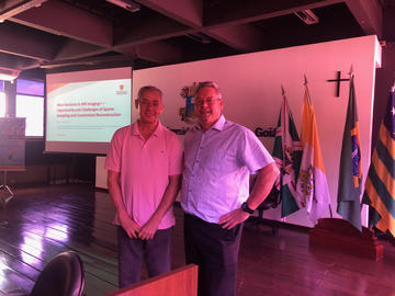 Clarimar Coelho (Pontifícia Universidade Católica de Goiás) and Richard Frayne, Goiânia, Goiás, November 2019.