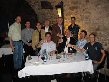 Winning trivia team at the Beyond Nyquist meeting in Frieburg, Germany, October 2008.