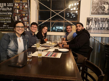 Drinks with Javier Guerra.