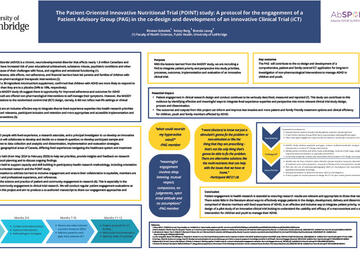 The Patient-Oriented Innovative Nutritional Trial (POINT) study: A protocol for the engagement of a Patient Advisory Group (PAG) in the co-design and development of an innovative Clinical Trial (iCT)