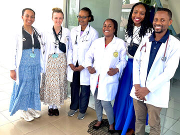 Clerkship students in Tanzania