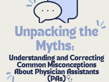 Instagram-style carousel debunking common myths and misconceptions about PAs.