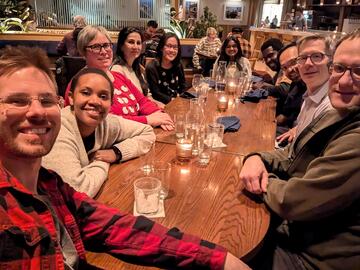 Photo of Group Members at Dinner (Dec. 2024) 