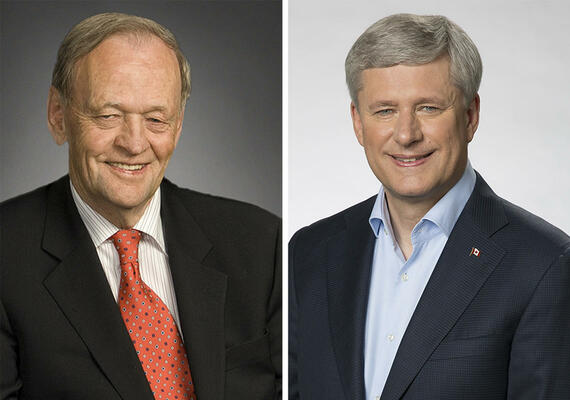 Harper, Chretien to share more than just a stage
