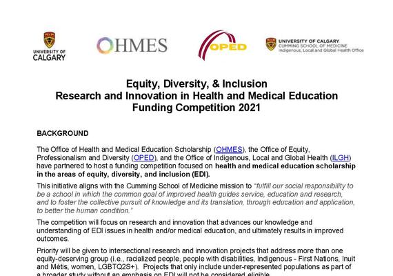 https://cumming.ucalgary.ca/office/ohmes/funding/ohmes-funding/edi-research-innovation-health-medical-education-funding-competition