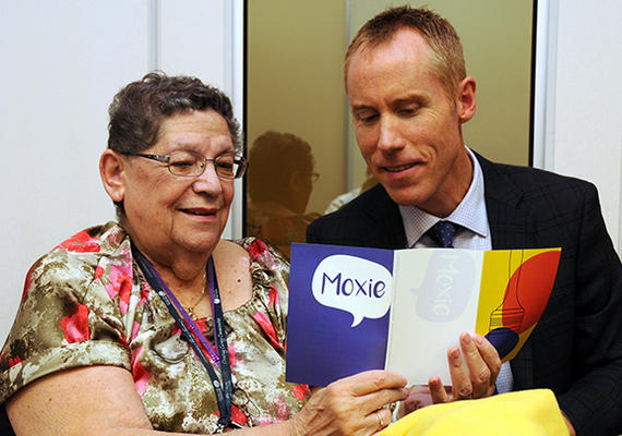 Dr. Braden Manns with a patient particpating in the ACCESS study