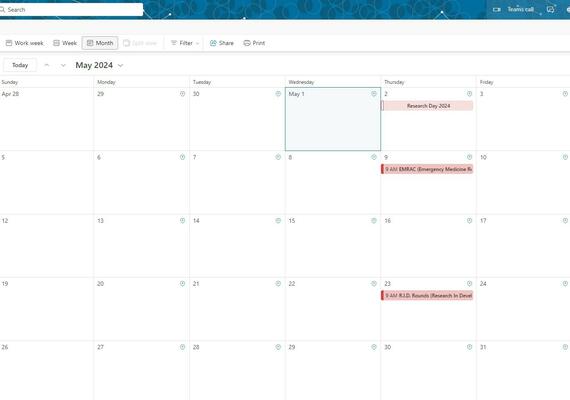 May calendar