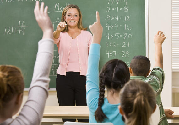 Teacher in classroom