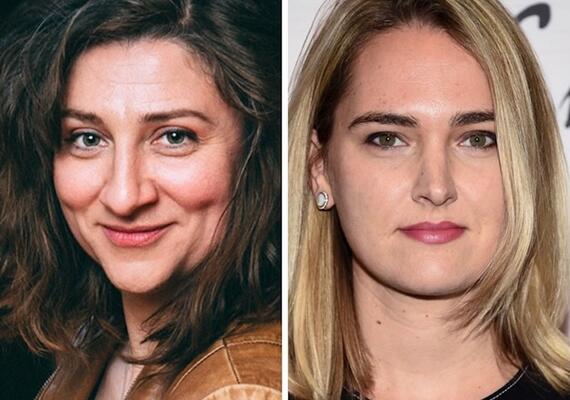 Photographs of Aurora Browne, left, and Jena Friedman