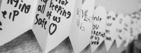 Thank you messages from patients to healthcare teams