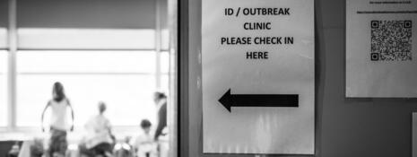 Sign for Outbreak Clinic