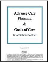 Advance Care Planning & Goals of Care Information Booklet image