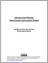 Healthcare Provider Survey (Post-Intervention) image