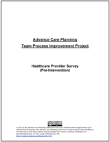 Healthcare Provider Survey (Pre-Intervention) image