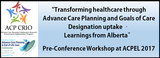 poster for ACPEL pre-conference workshop