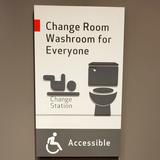 Picture of washroom for everyone sign