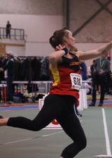 Samme throwing Shot put