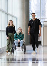 Shanna and Kadence Foley with Dr. Omid Kiamanesh, MD