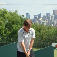 Phillipe Gauderon participating in the VIL Golf Activity, July 2014.